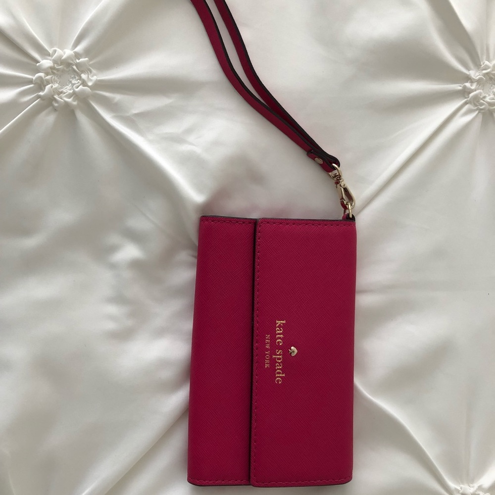 Kate Spade leather wristlet